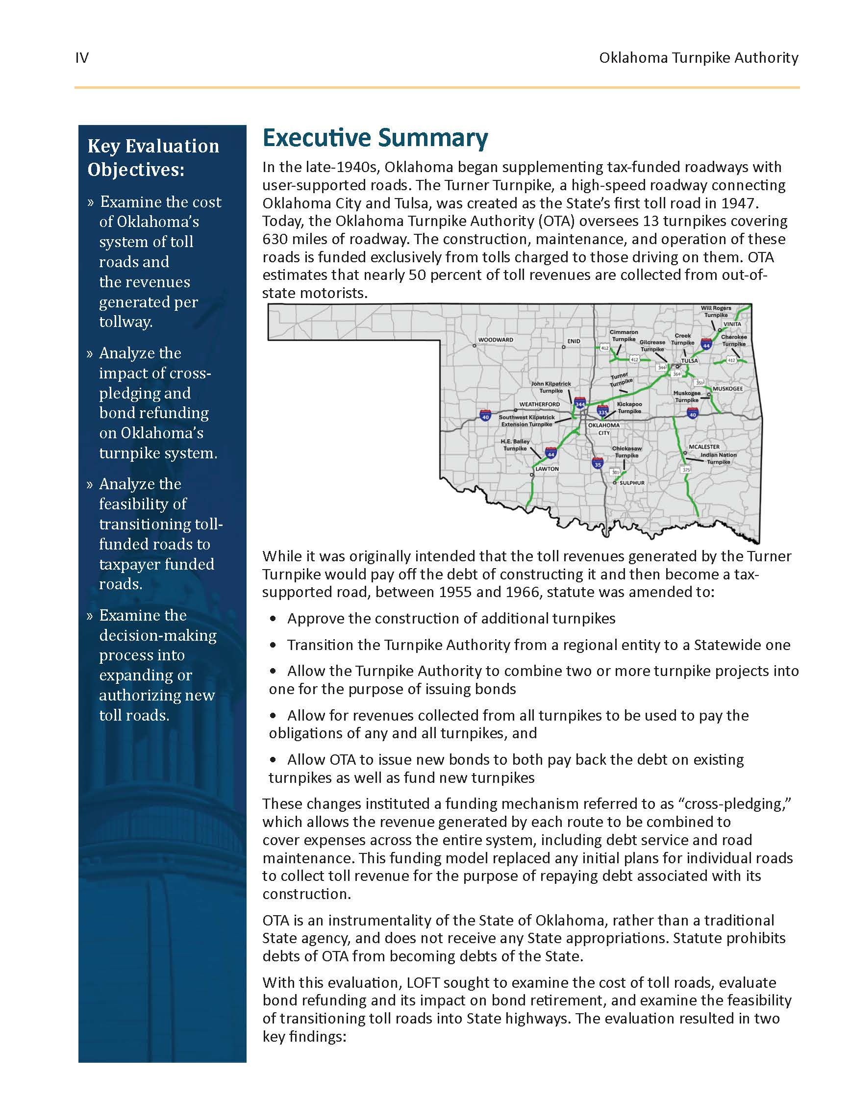 preview of Cost of Toll Roads Executive Summary